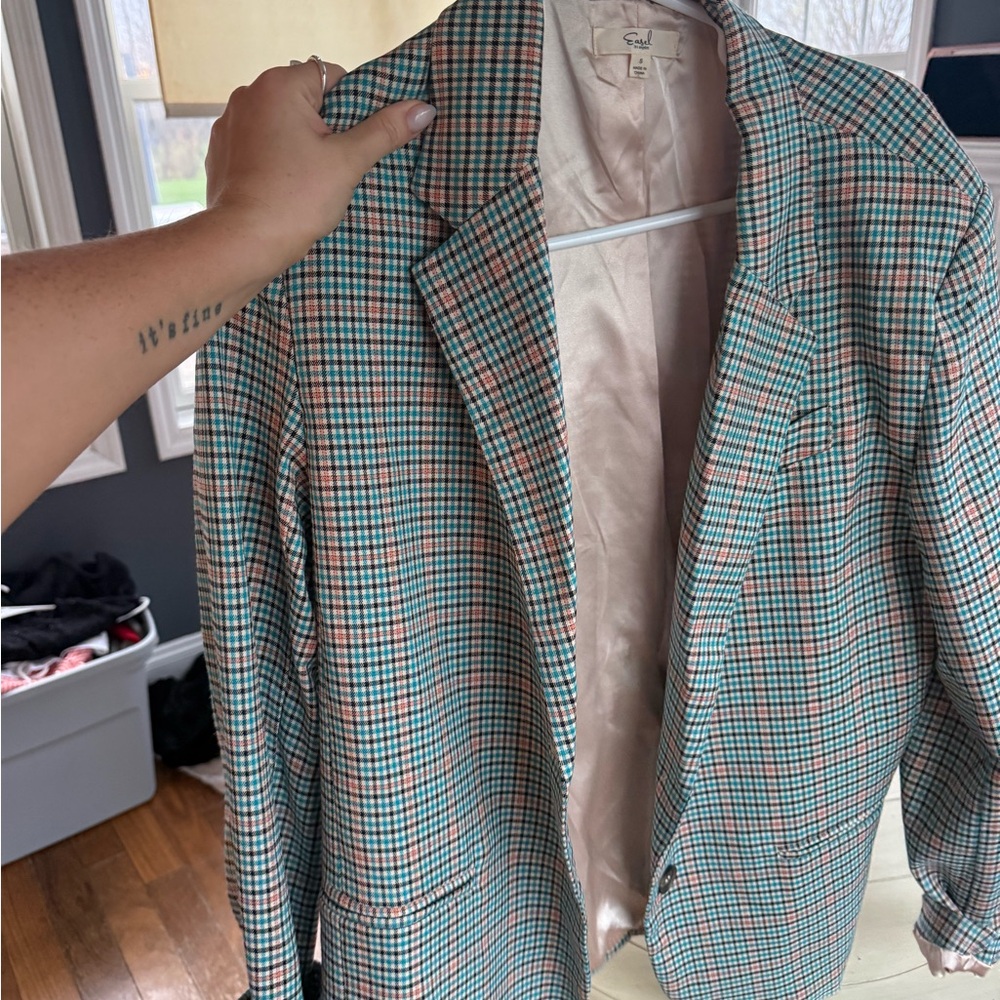 Easel Plaid Blazer size Small